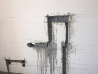 水、电管开槽施工
