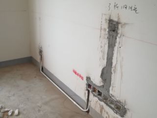水电线管开槽施工
