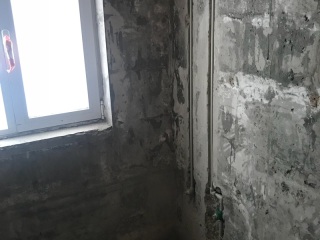 水、电管开槽施作