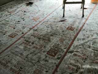 地砖铺贴及地面找平施作