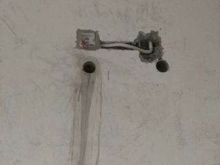水、电管开槽施工