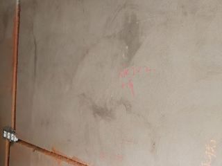 水、电管开槽施作