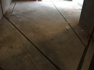 水、电管开槽施工