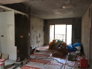 地砖铺贴及地面找平施作