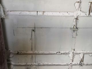 水、电管开槽施作
