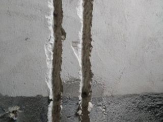 水、电管开槽施作