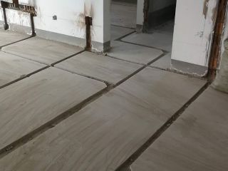 水、电管开槽施工