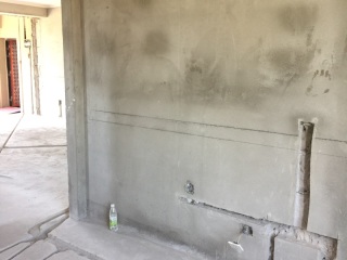 水、电管开槽施工