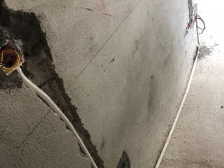 水电线管开槽施工