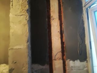 水、电管开槽施工