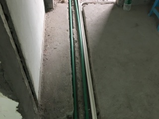 水电线管开槽施工