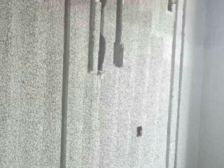水、电管开槽施作