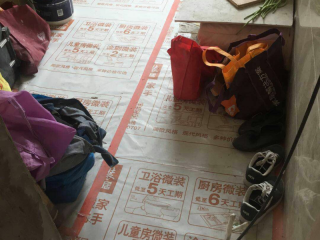 地砖铺贴及地面找平施作