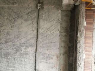 水、电管开槽施作