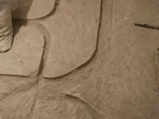 水、电管开槽施作