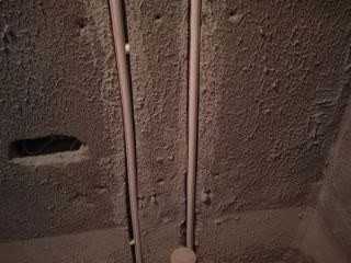水、电管开槽施作