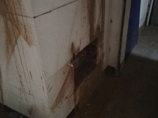 水、电管开槽施作