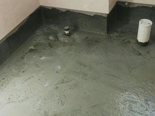 地砖铺贴及地面找平施作