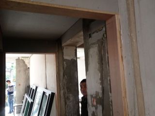 现场木制品造型施作