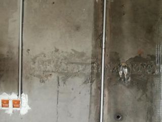 水、电管开槽施作
