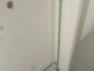 水、电管开槽施作