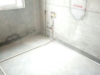 水、电管开槽施工