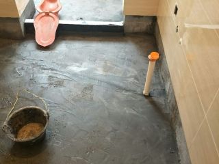 地砖铺贴及地面找平施作