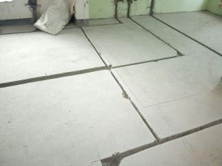 水、电管开槽施工