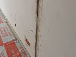 水、电管开槽施作