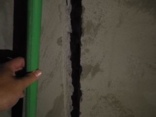水电线管开槽施工