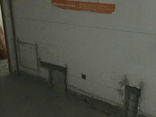 水、电管开槽施作