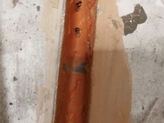 水、电管开槽施工