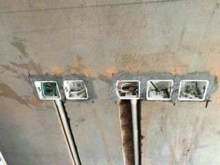 水电线管开槽施工