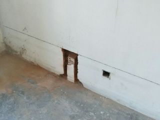 水、电管开槽施工