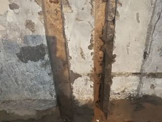 水、电管开槽施作
