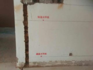 水、电管开槽施作