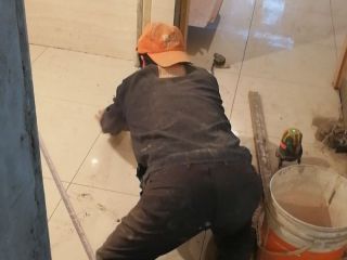 地砖铺贴及地面找平施作