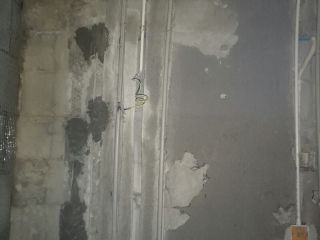 水、电管开槽施作