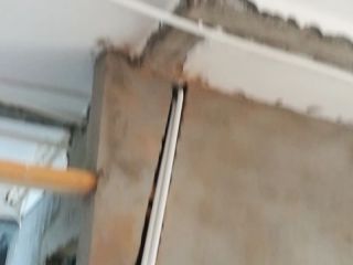 水、电管开槽施作