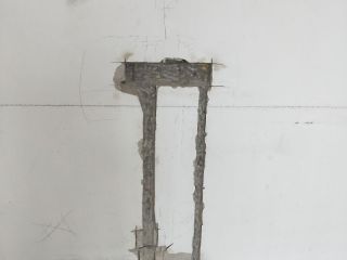 水、电管开槽施作