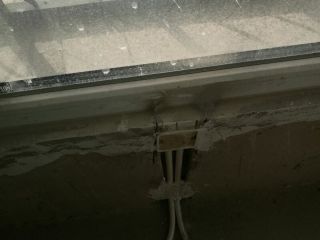 水、电管开槽施作
