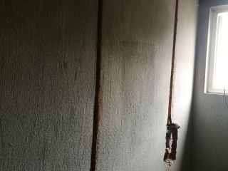 水、电管开槽施作