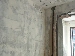 水、电管开槽施作