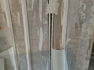 水、电管开槽施作