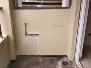 水、电管开槽施作