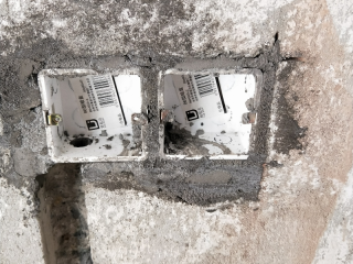 水电线管开槽施工