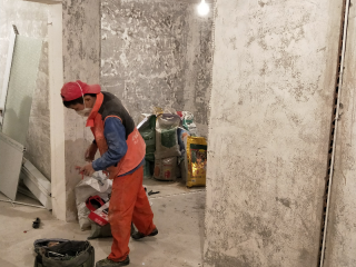 水电线管开槽施工