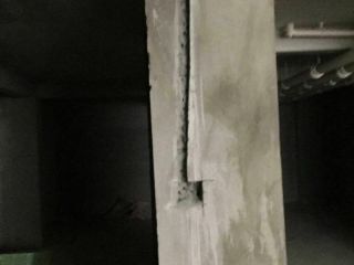 水、电管开槽施作