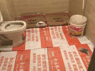 地砖铺贴及地面找平施作