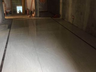 地砖铺贴及地面找平施作